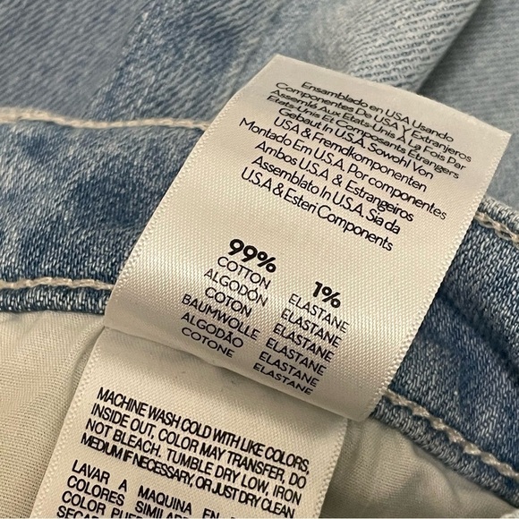 Mother High Waisted Tunnel Vision Sneak Sippin Sweet Tea Blue Jeans Sz 28 NWOT - Picture 11 of 12